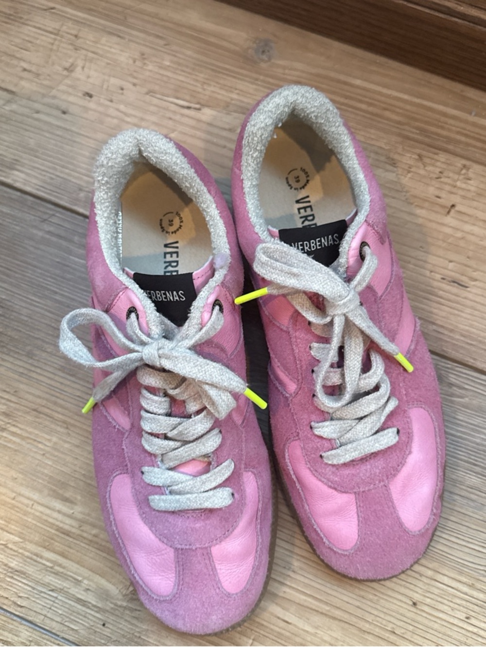 Pink Suede & Leather Women's Sneakers